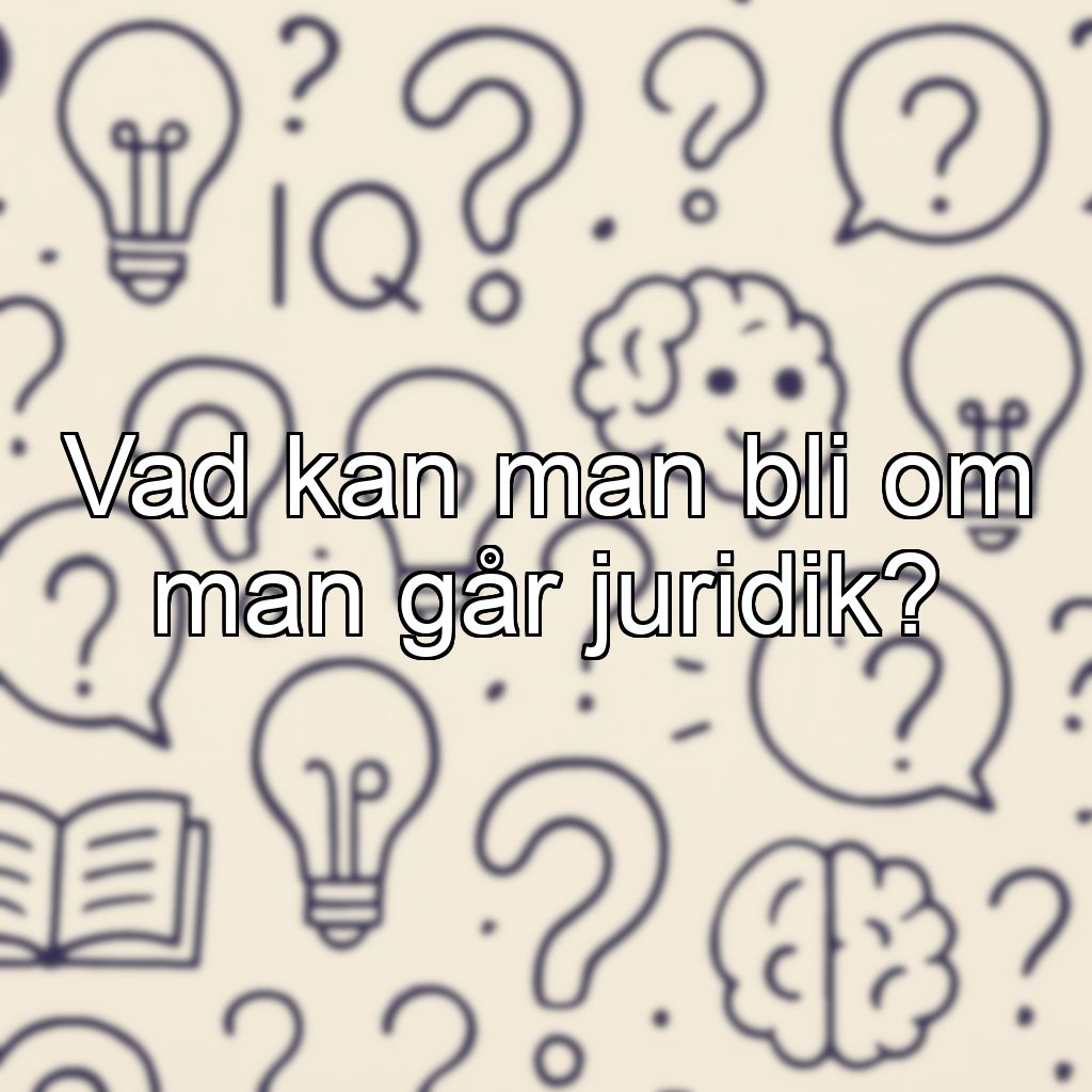 Vad kan man bli om man går juridik?